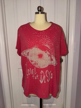 Magnolia Pearl Will Travel For Disco Raspberry-Pink/Red T-shirt